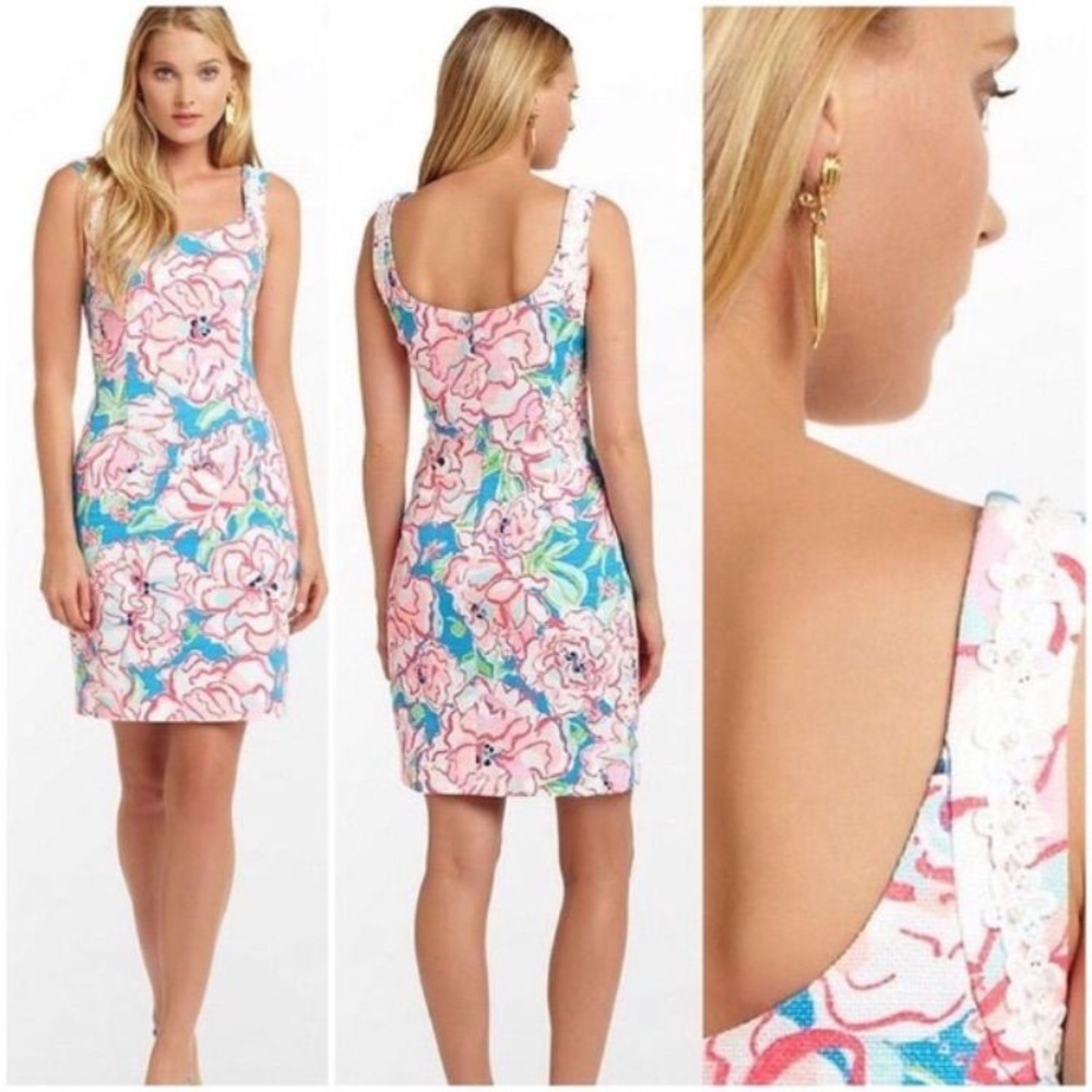 EUC Size 4 Lilly Pulitzer Lucky Charms Shift Dress